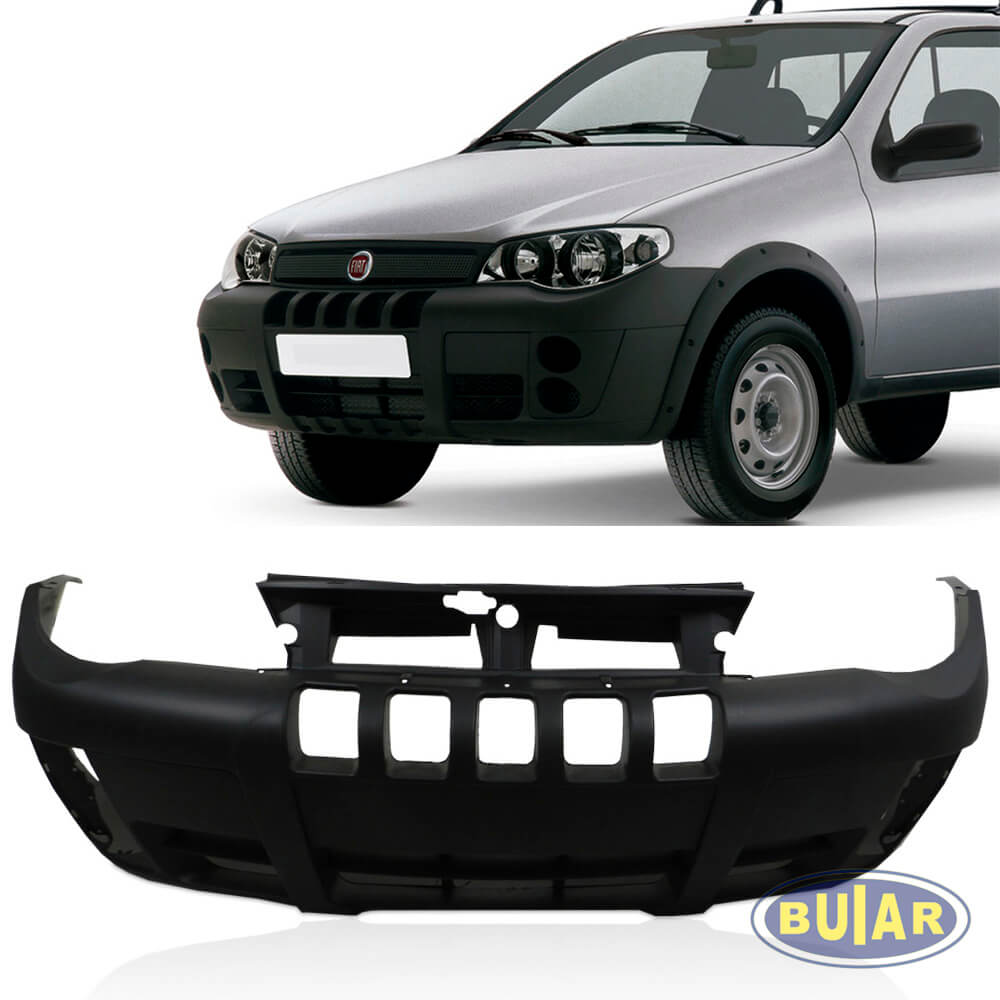 Parachoque strada e Palio Adventure 2005 a 2010 texturizado dianteiro - Buiar Auto Pe�as - Com�rcio de Pe�as em Arauc�ria