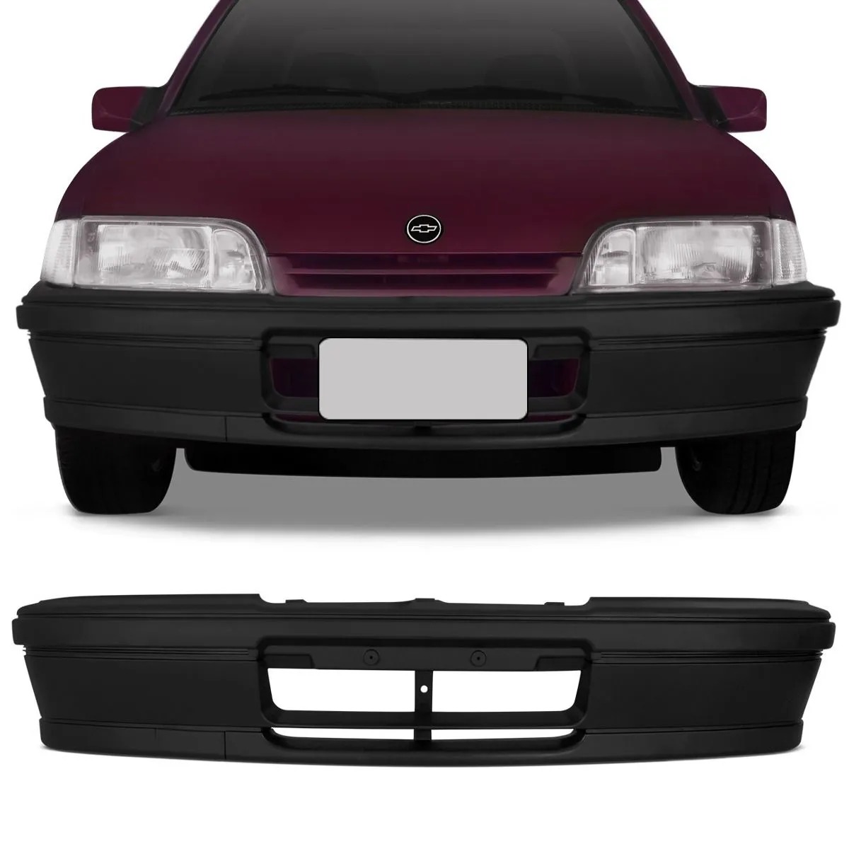 PARACHOQUE DIANTEIRO MONZA 1991 A 1996  PRETO TEXTURIZADO SEM ALMA PLASTICA DTS 1640S - Buiar Auto Pe�as - Com�rcio de Pe�as em Arauc�ria