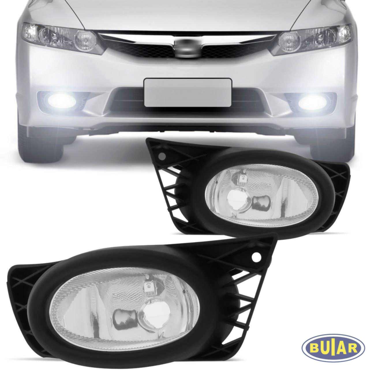 Farol de Milha New Civic 2009 a 2011 - Buiar Auto Pe�as - Com�rcio de Pe�as em Arauc�ria