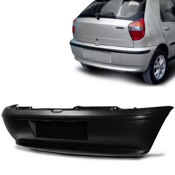 PARACHOQUE TRASEIRO PALIO 2001 A 2007 PRETO LISO DTS 3267 - Buiar Auto Pe�as - Com�rcio de Pe�as em Arauc�ria