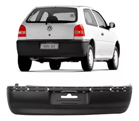PARACHOQUE TRASEIRO GOL GIII 1999 A 2005 PRETO TEXTURIZADO DTS 6415 - Buiar Auto Pe�as - Com�rcio de Pe�as em Arauc�ria