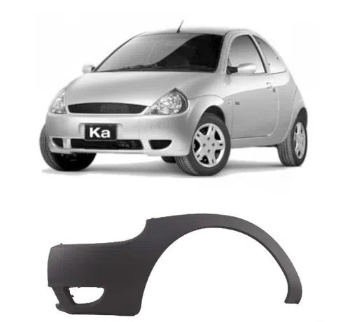 PARACHOQUE DIANTEIRO KA 1997 A 2002 PRETO TEXTURIZADO ESQUERDO  DTS 2630P - Buiar Auto Pe�as - Com�rcio de Pe�as em Arauc�ria