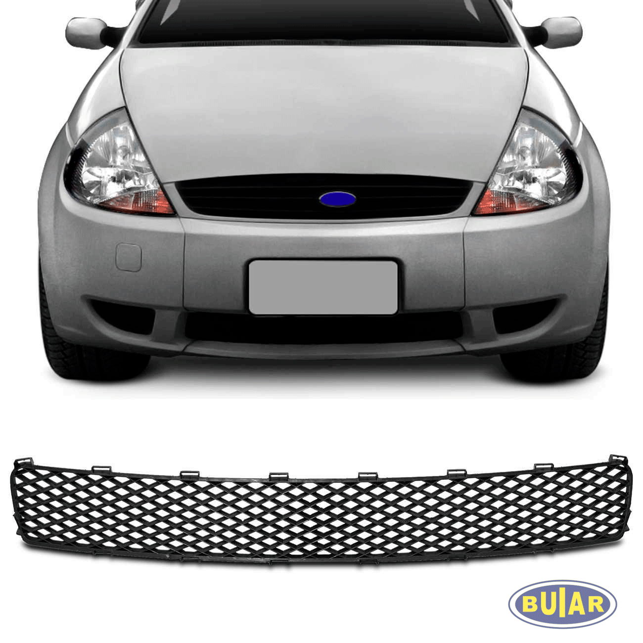 Grade Dianteira Central Parachoque Ford Ka 2002 a 2007 - Buiar Auto Pe�as - Com�rcio de Pe�as em Arauc�ria