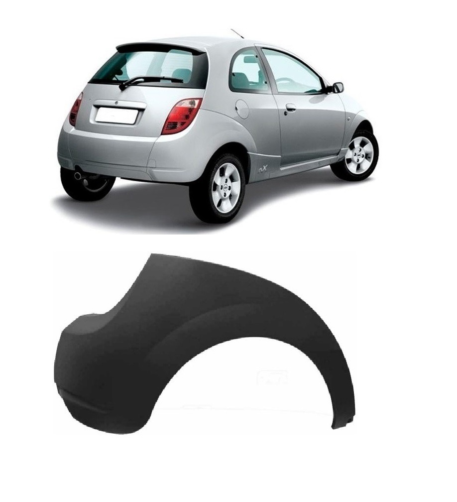 PARACHOQUE TRASEIRO KA 2003 A 2008 PRETO TEXTURIZADO DIREITO DTS 2657 - Buiar Auto Pe�as - Com�rcio de Pe�as em Arauc�ria