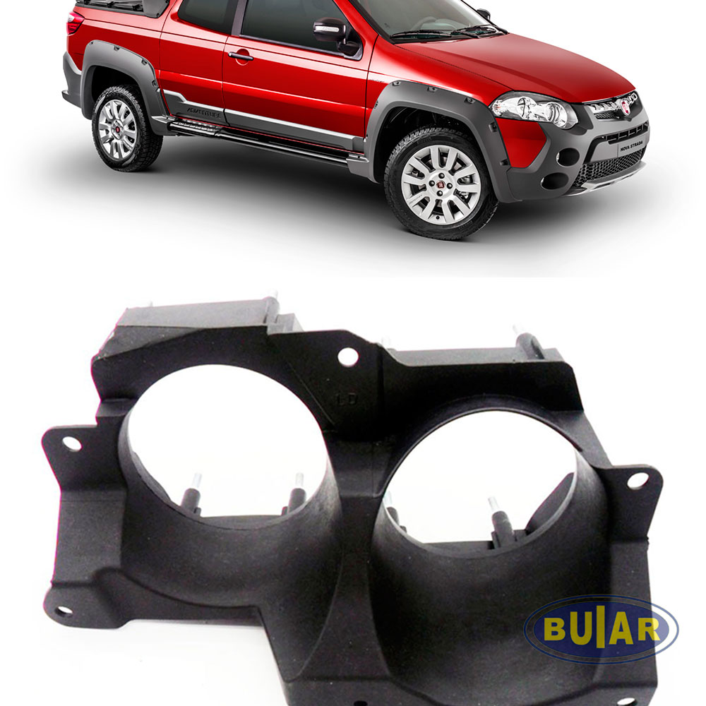 Suporte farol de milha Palio e Strada Locker 2007 a 2012 - Buiar Auto Pe�as - Com�rcio de Pe�as em Arauc�ria