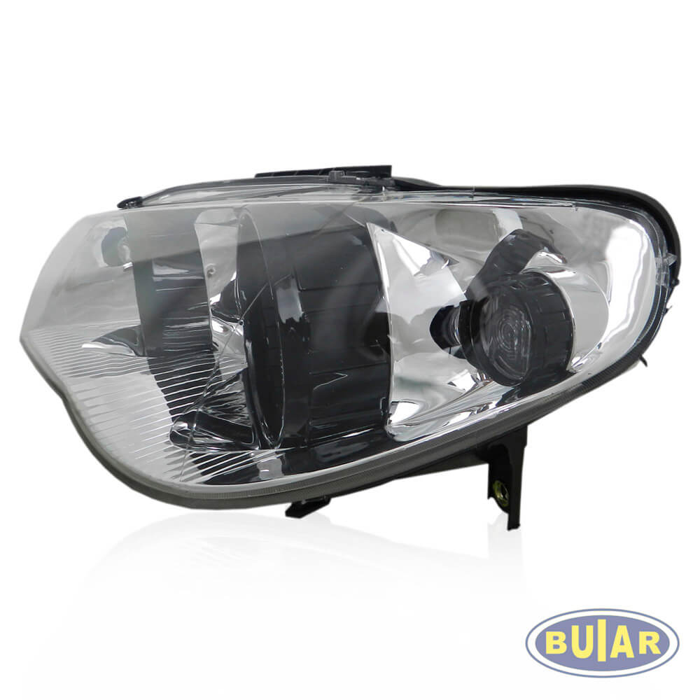 Farol Palio 2004 a 2015 G3 (Sapão) Cromo c/aros negros - Buiar Auto Pe�as - Com�rcio de Pe�as em Arauc�ria
