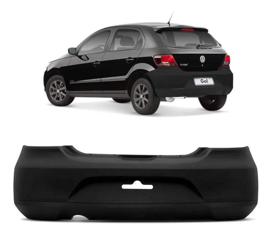 PARACHOQUE TRASEIRO GOL G5  2009 A 2012 PRETO LISO DTS 6442 - Buiar Auto Pe�as - Com�rcio de Pe�as em Arauc�ria