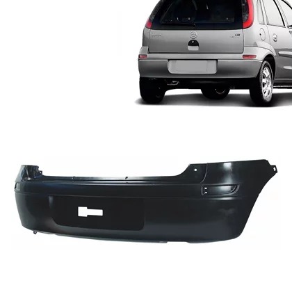 PARACHOQUE TRASEIRO CORSA HATCH 2003 A 2007 PRETO LISO DTS 1742 - Buiar Auto Pe�as - Com�rcio de Pe�as em Arauc�ria