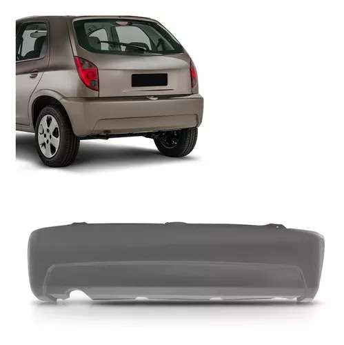 PARACHOQUE TRASEIRO CELTA 2007 A 2011 CINZA TEXTURIZADO DTS 1743 - Buiar Auto Pe�as - Com�rcio de Pe�as em Arauc�ria