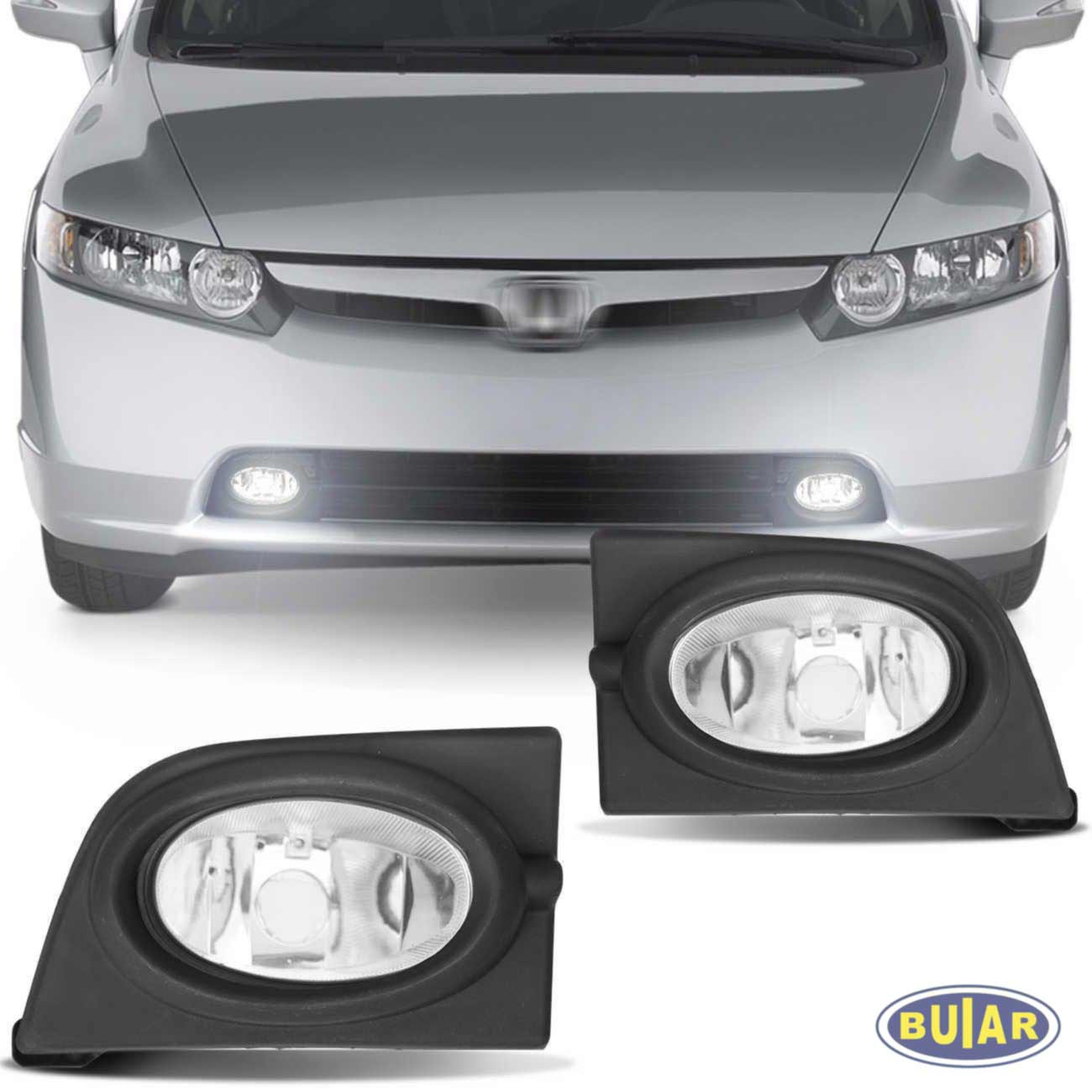 Farol de Milha Civic  2006 a 2008 - Buiar Auto Pe�as - Com�rcio de Pe�as em Arauc�ria