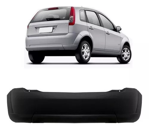 PARACHOQUE TRASEIRO FIESTA HATCH 2008 A 2014 PRETO LISO DTS 2571 - Buiar Auto Pe�as - Com�rcio de Pe�as em Arauc�ria