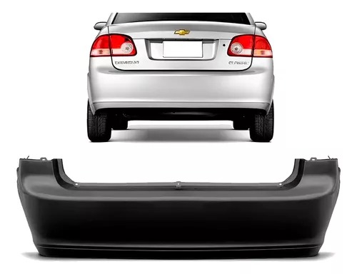 PARACHOQUE TRASEIRO CLASSIC 2010 A 2016 PRETO LISO DTS 1697 - Buiar Auto Pe�as - Com�rcio de Pe�as em Arauc�ria