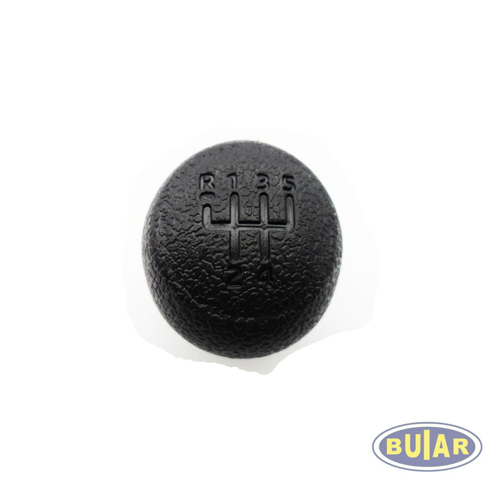 Bola De Cambio Clio Preto Baixo Relevo - Buiar Auto Pe�as - Com�rcio de Pe�as em Arauc�ria