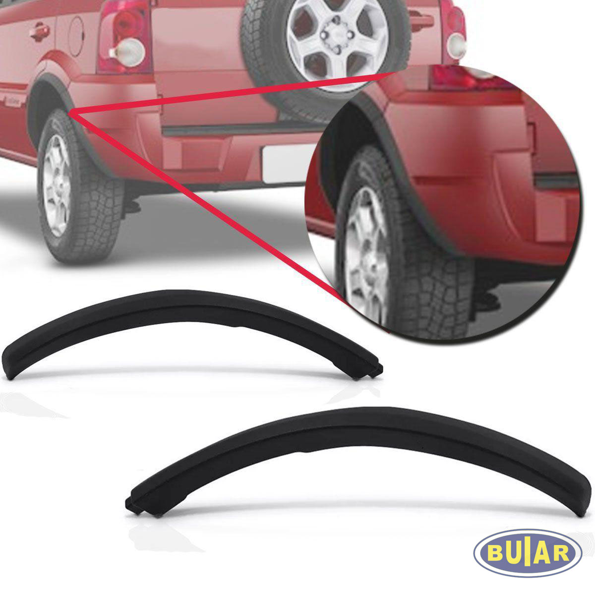 Moldura p/choque Traseiro EcoSporte - Buiar Auto Pe�as - Com�rcio de Pe�as em Arauc�ria