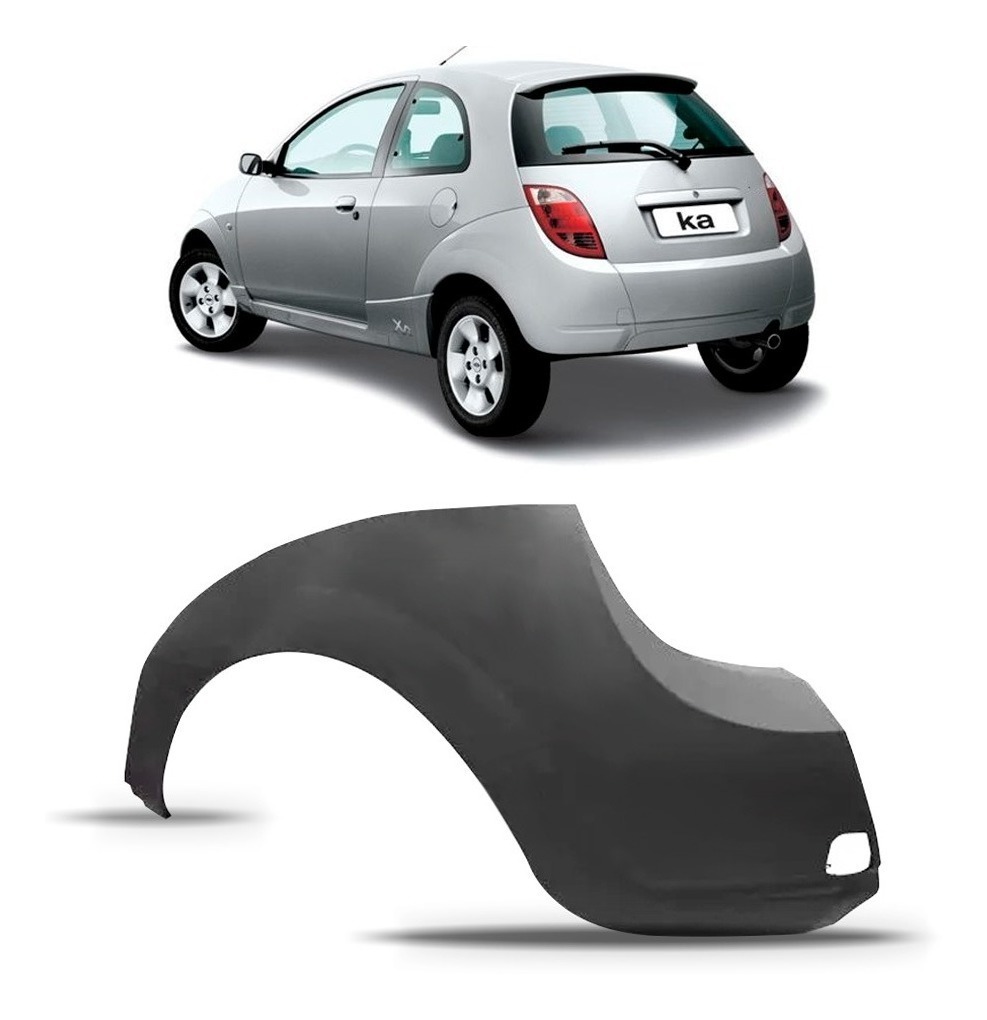 PARACHOQUE TRASEIRO KA 2003 A 2008 PRETO TEXTURIZADO ESQUERDO DTS 2658-L - Buiar Auto Pe�as - Com�rcio de Pe�as em Arauc�ria