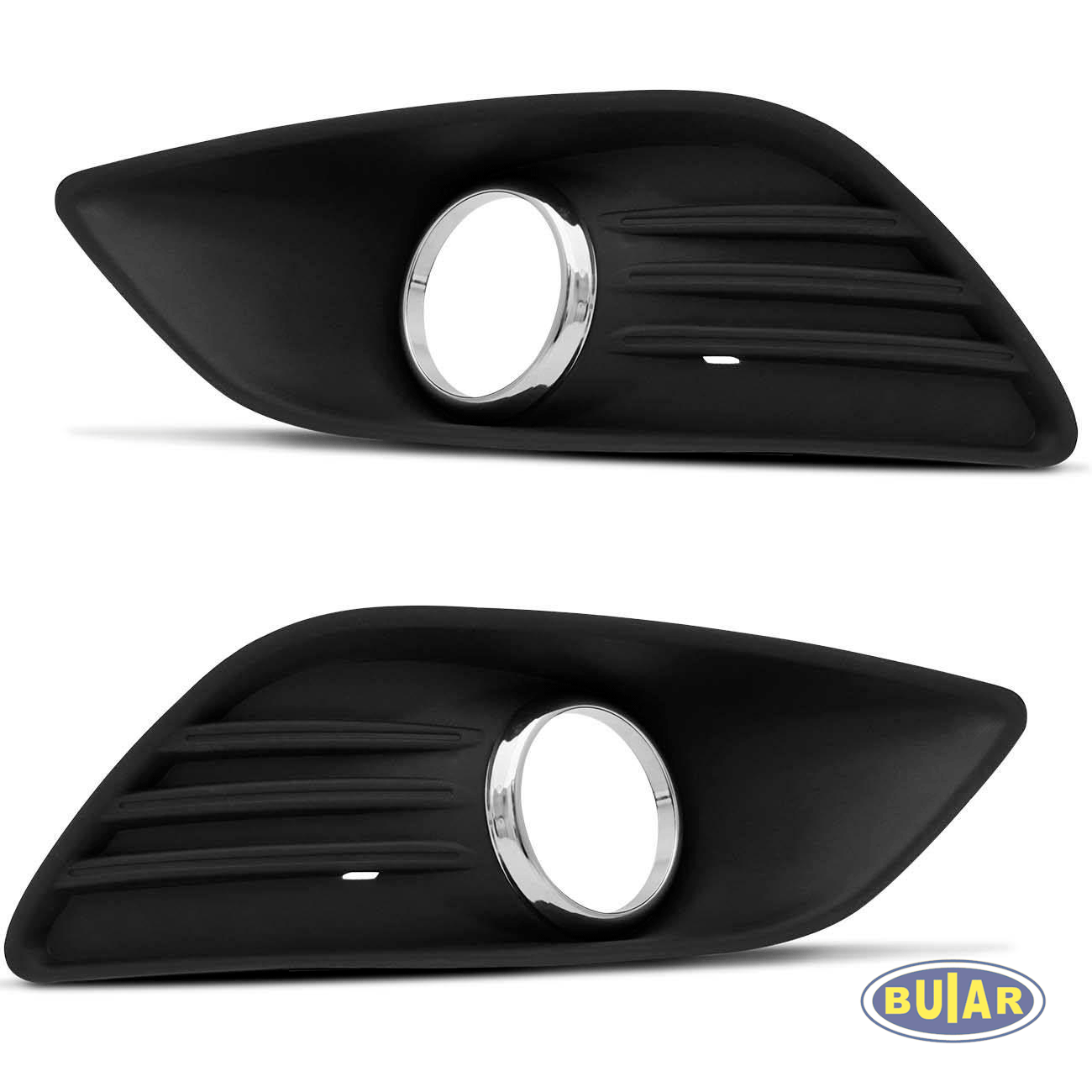 Grade Lateral Parachoque Focus 2008 a 2013 Com Furo e Aro Cromado - Buiar Auto Pe�as - Com�rcio de Pe�as em Arauc�ria