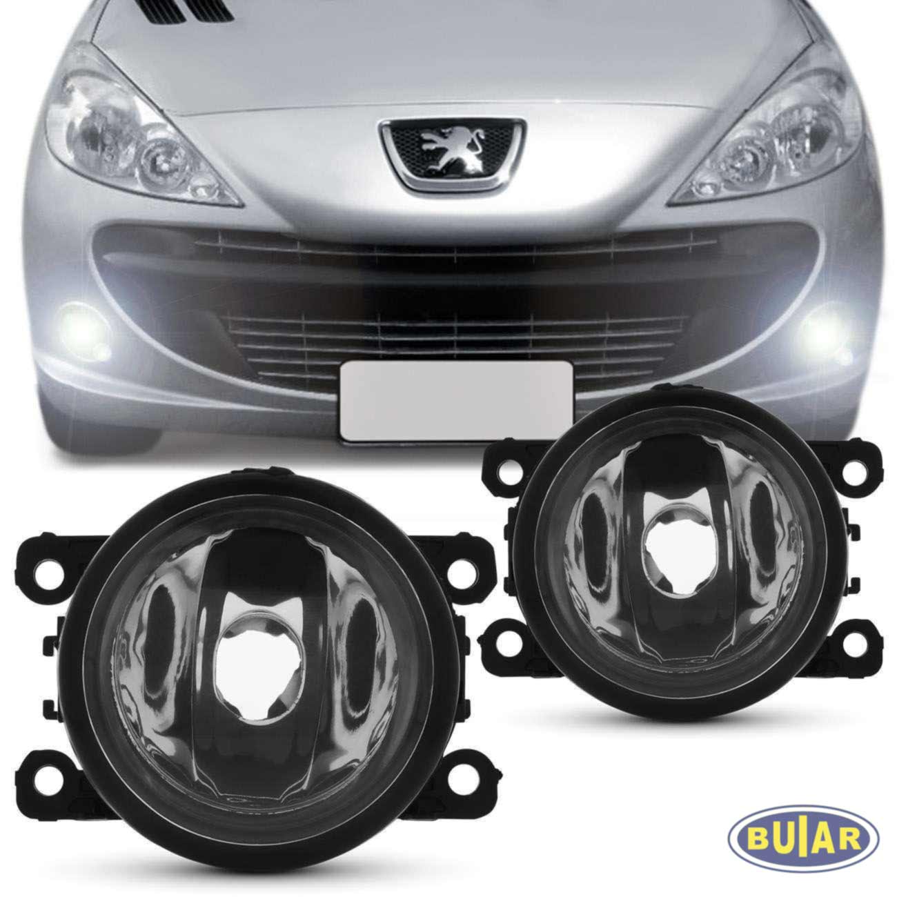 Farol de Milha Peugeot 207 307 Hoggar - Buiar Auto Pe�as - Com�rcio de Pe�as em Arauc�ria