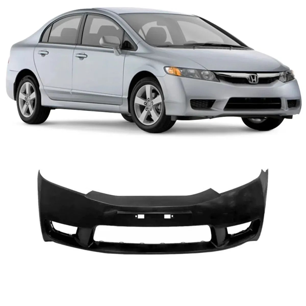 PARACHOQUE DIANTEIRO CIVIC 2009 A 2011 COM RESSALTO  DTS 8060 - Buiar Auto Pe�as - Com�rcio de Pe�as em Arauc�ria