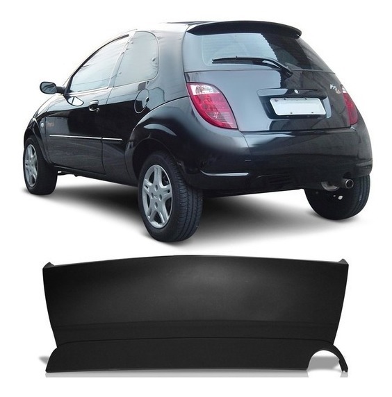 PARACHOQUE TRASEIRO KA 2003 A 2008  PRETO TEXTURIZADO CENTRAL  DTS 2656-L - Buiar Auto Pe�as - Com�rcio de Pe�as em Arauc�ria