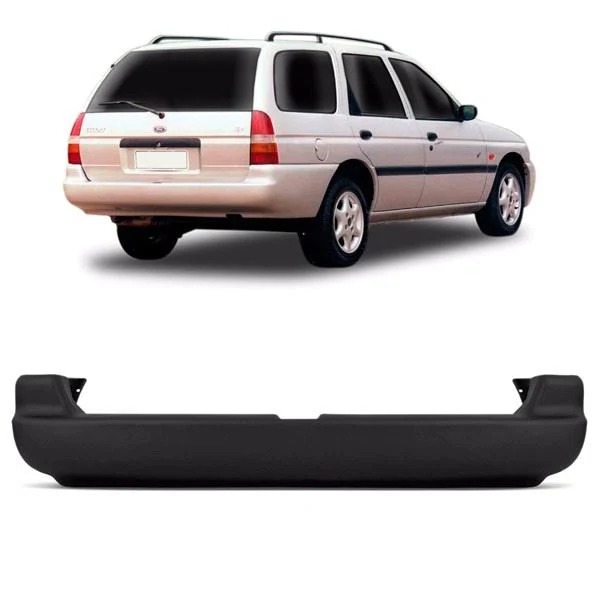 PARACHOQUE TRASEIRO ESCORT  ZETEC SW 1997 A 2003 PRETO TEXTURIZADO DTS 2552 - Buiar Auto Pe�as - Com�rcio de Pe�as em Arauc�ria