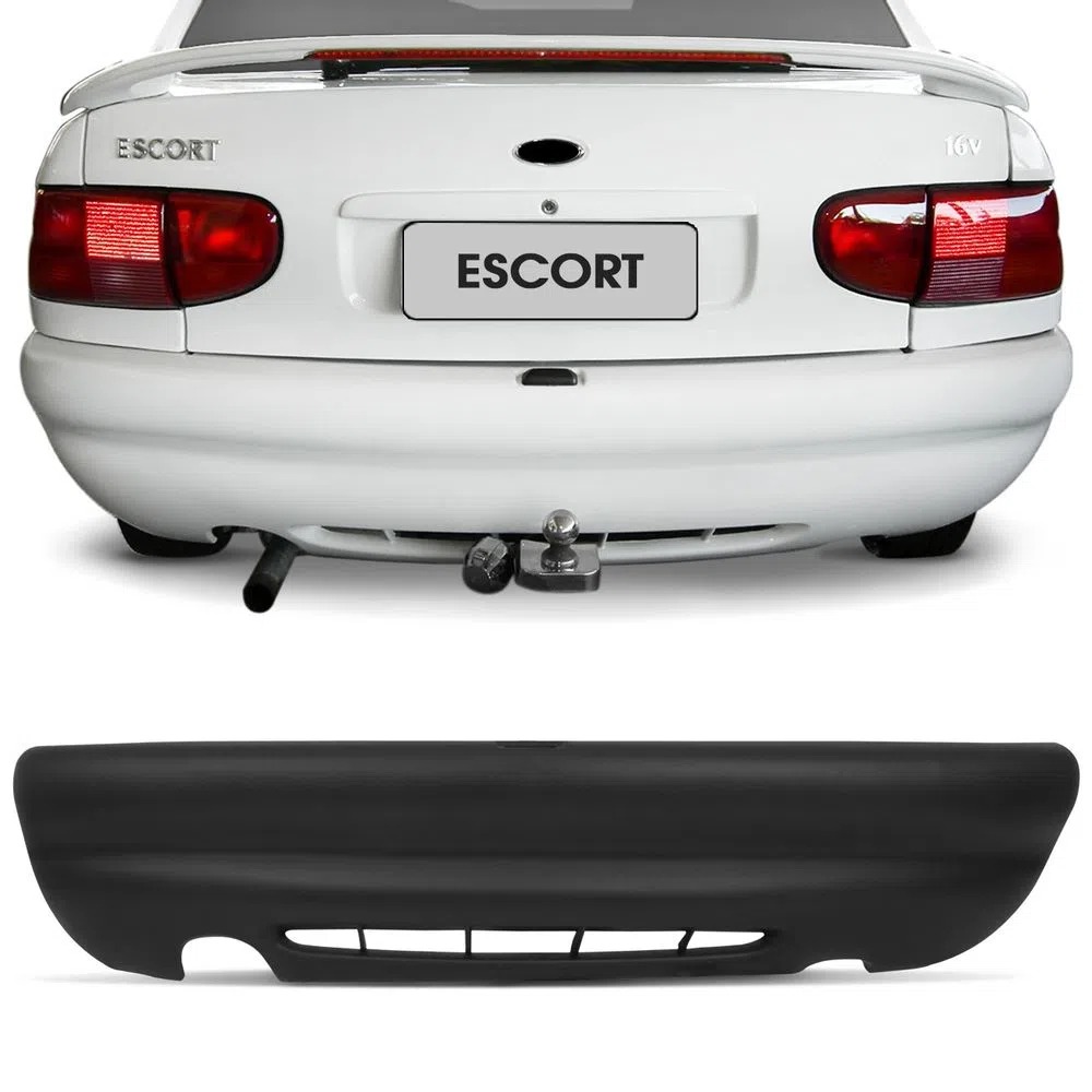 PARACHOQUE TRASEIRO ESCORT ZETEC HATCH  1997 A 2003 PRETO TEXTURIZADO DTS 2551 - Buiar Auto Pe�as - Com�rcio de Pe�as em Arauc�ria