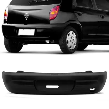 PARACHOQUE TRASEIRO CELTA 2000 A 2006 PRETO LISO DTS 1752 - Buiar Auto Pe�as - Com�rcio de Pe�as em Arauc�ria