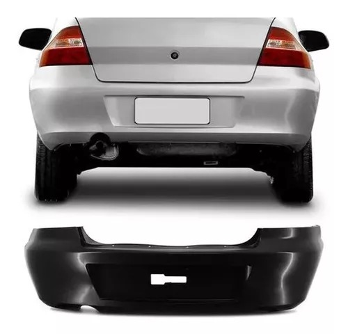 PARACHOQUE TRASEIRO PRISMA 2007 A 2012 PRETO LISO DTS 1746 - Buiar Auto Pe�as - Com�rcio de Pe�as em Arauc�ria