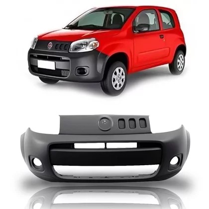 PARACHOQUE DIANTEIRO UNO VIVACE 2010 A 2014 PRETO LISO PARCIAL DTS 3455 - Buiar Auto Pe�as - Com�rcio de Pe�as em Arauc�ria