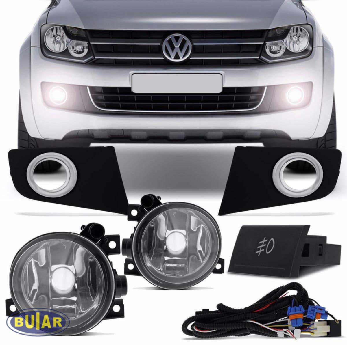 Kit Farol de Milha Amarok 2010 a 2015 - Buiar Auto Pe�as - Com�rcio de Pe�as em Arauc�ria