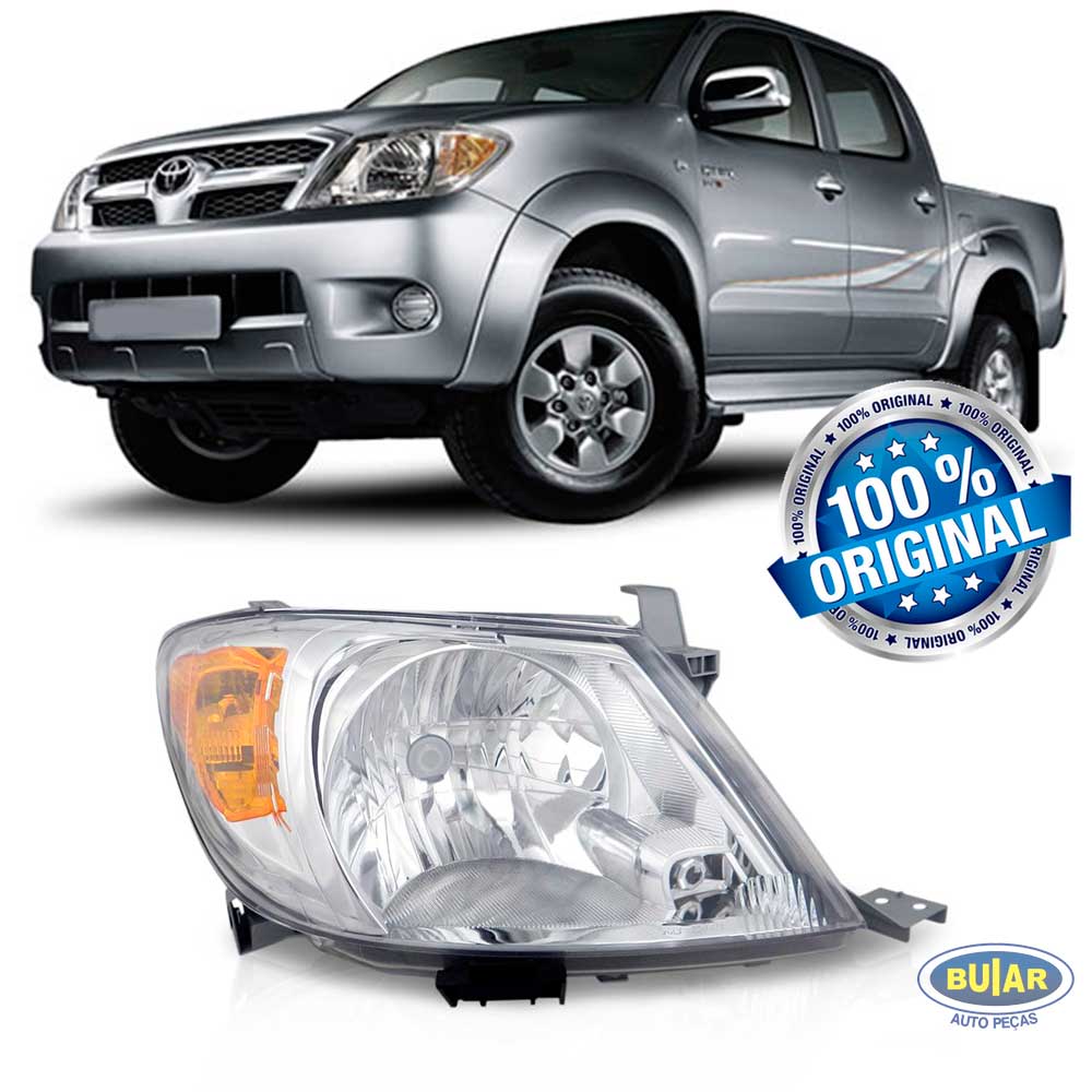 Farol toyota hilux pick up 2005 a 2008 original - Buiar Auto Pe�as - Com�rcio de Pe�as em Arauc�ria