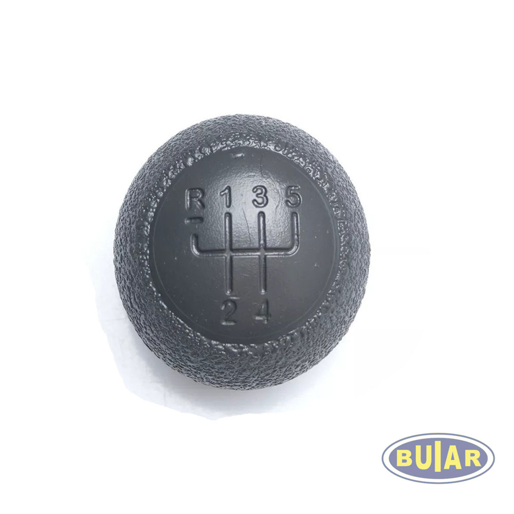 Bola De Cambio Clio Preto Baixo Relevo Cinza - Buiar Auto Pe�as - Com�rcio de Pe�as em Arauc�ria