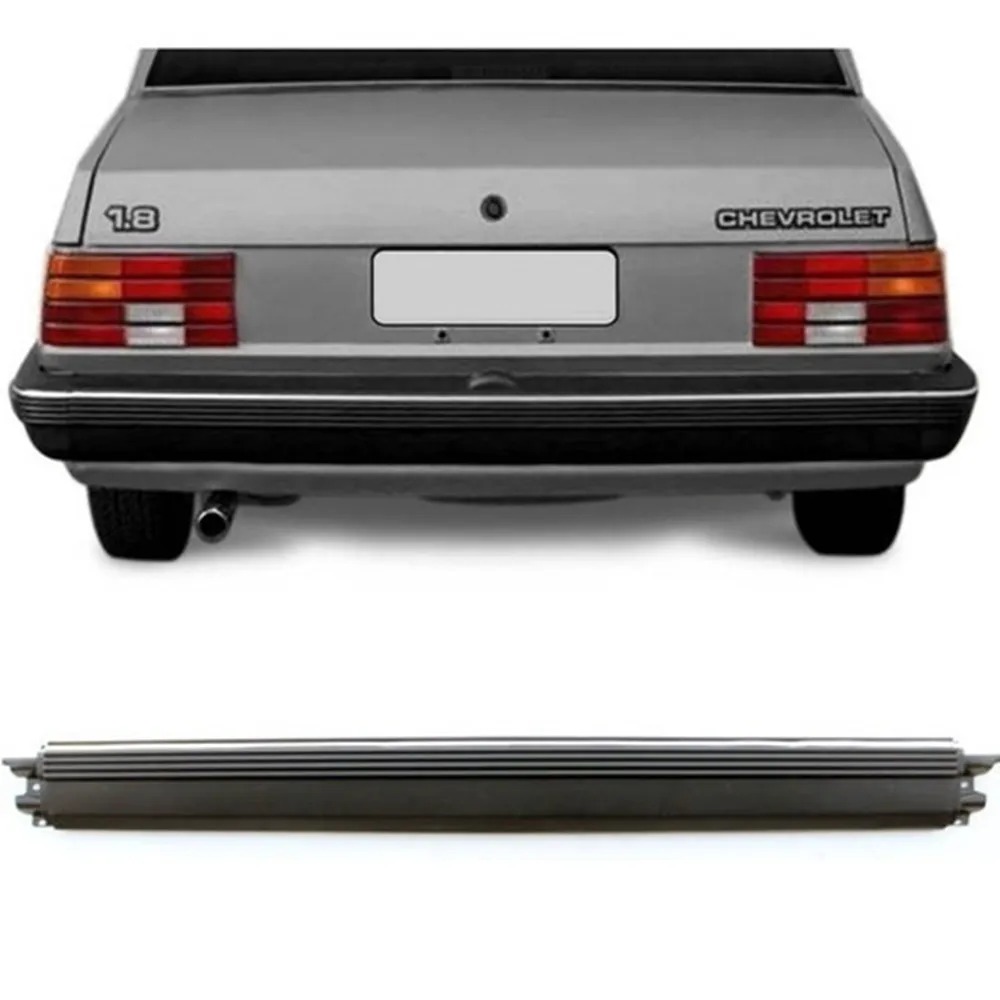 PARACHOQUE TRASEIRO CHEVETTE 1987 A 1994 PRETO TEXTURIZADO COM ALMA PLASTICA  DTS 1600T - Buiar Auto Pe�as - Com�rcio de Pe�as em Arauc�ria
